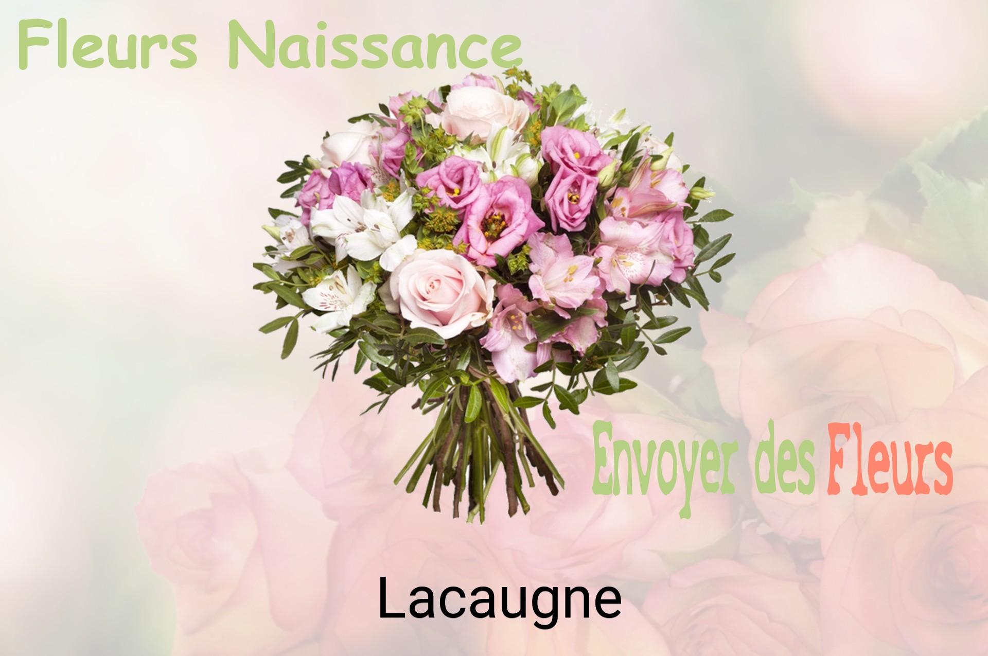 Bouquet de fleurs de naissance livré à Lacaugne